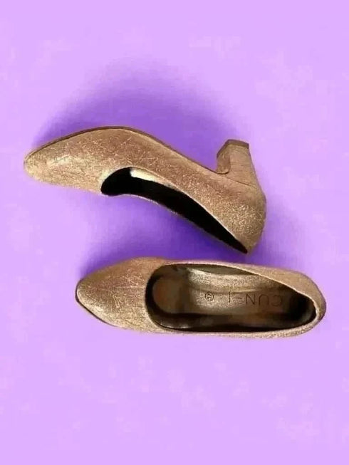 Womens Coral Shimmer Ballerina Shoes